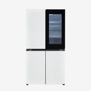 [LG] 870L 오브제컬렉션 4도어 노크온 냉장고(화이트/화이트)(36개월 무이자) T873MWW312