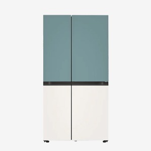 [LG] 832L 오브제컬렉션 2도어 매직스페이스 냉장고(민트/베이지)(36개월 무이자) S834MTE20
