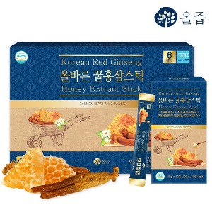 [올즙]올바른 꿀홍삼스틱 10g*30포 (쇼핑백 증정)